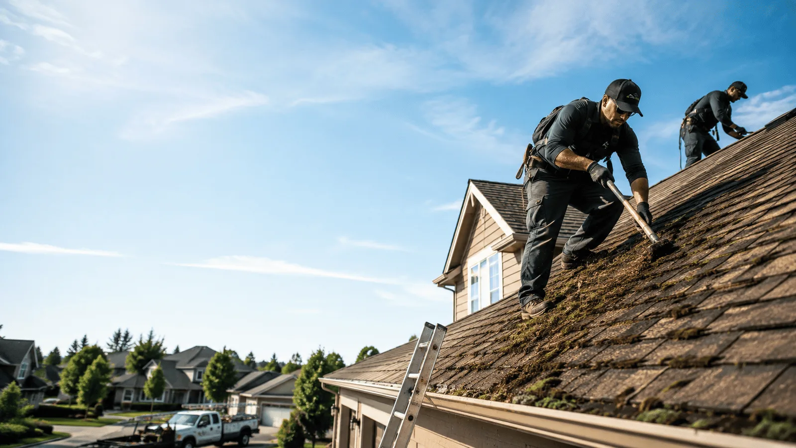 Roof Moss Removal in Wixom, MI near me